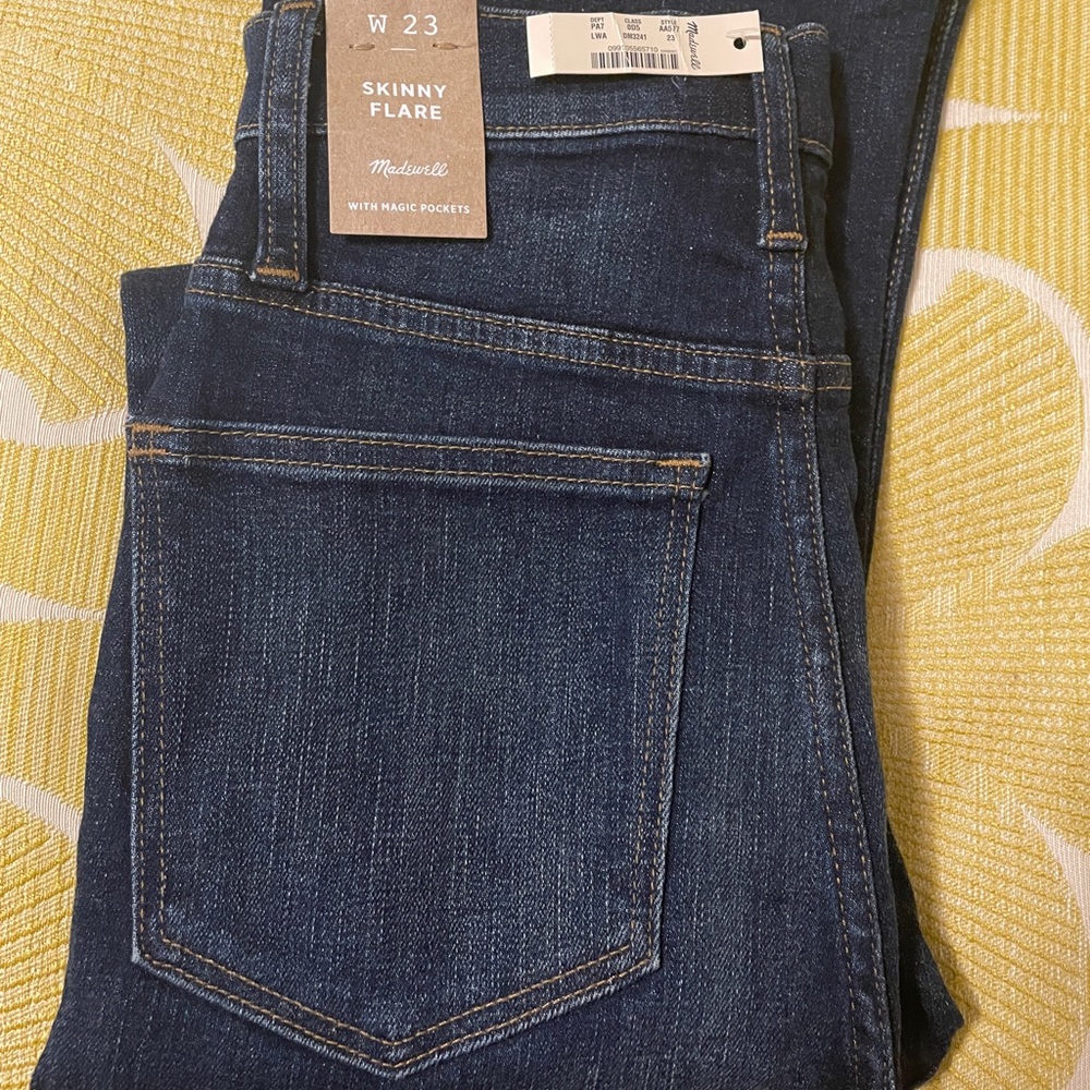 Madewell Skinny Flare Jeans Size 23 NWT